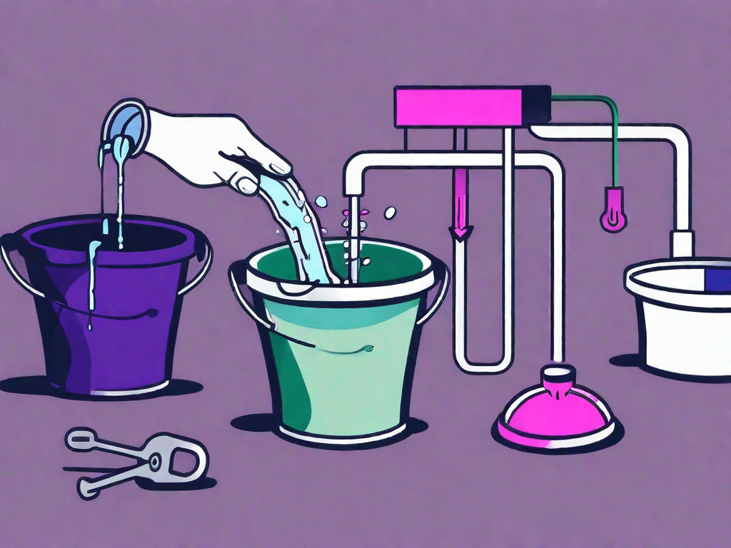 A leaking bucket representing customer churn