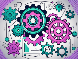 Various machine learning models represented by different types of gears and cogs