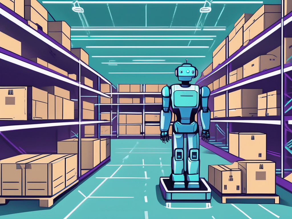 A warehouse filled with neatly organized boxes