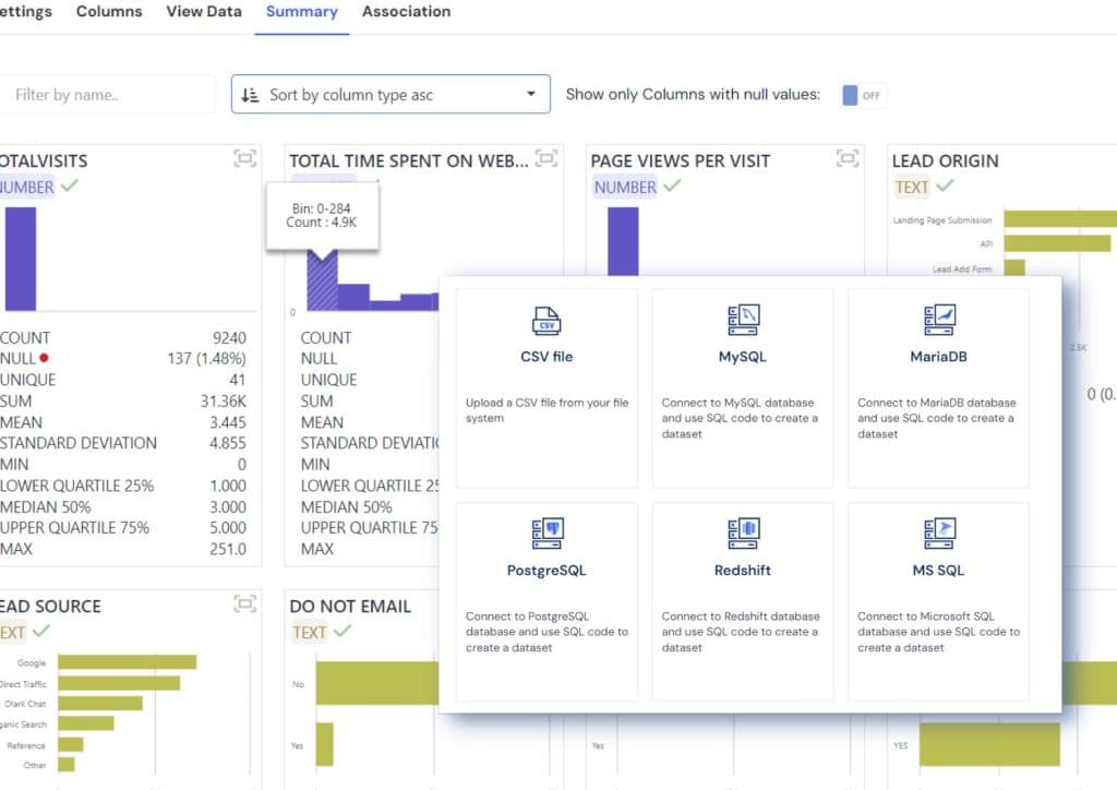 Graphite Note - No-code AI tool for data analysts