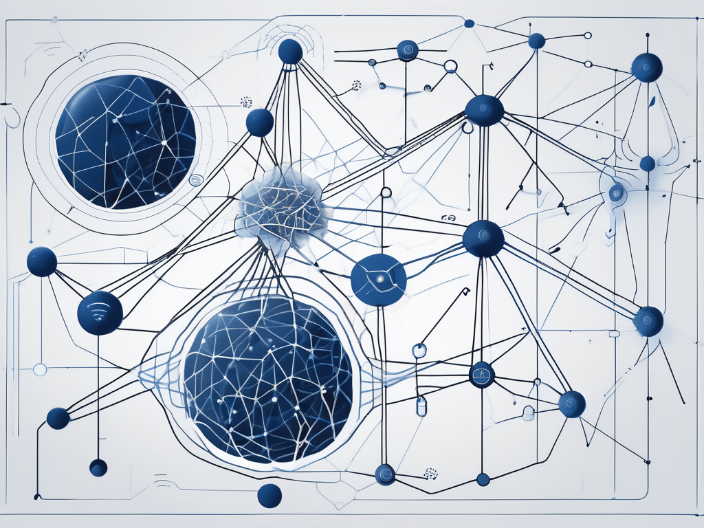 An abstract representation of a neural network intertwined with transparent layers revealing the inner workings and decision-making processes