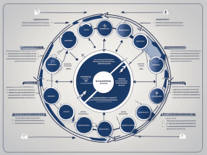 Draw an illustration of a circular flowchart depicting the k-fold cross validation process