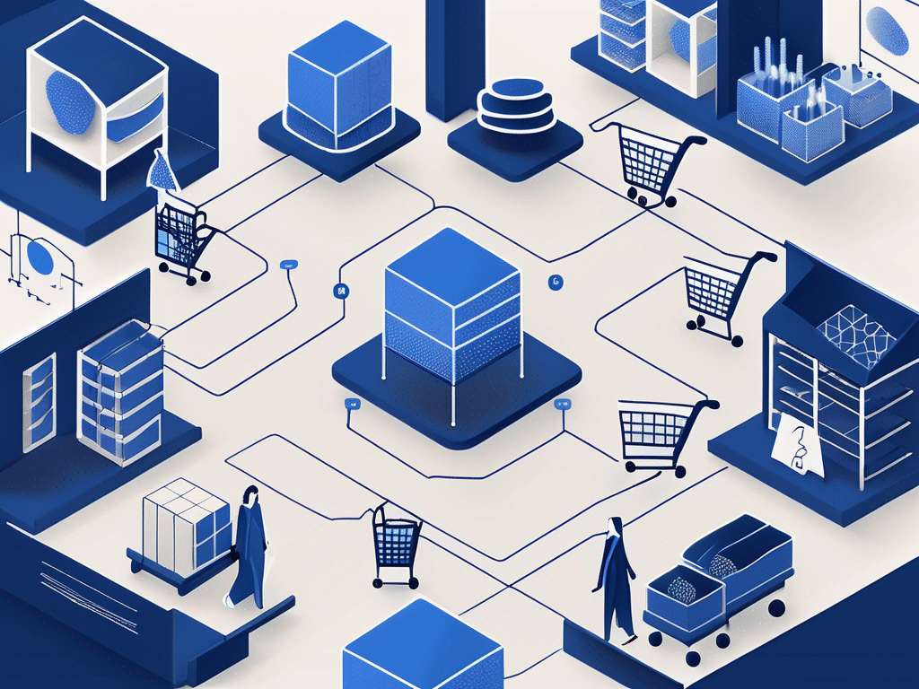 An abstract representation of a retail environment